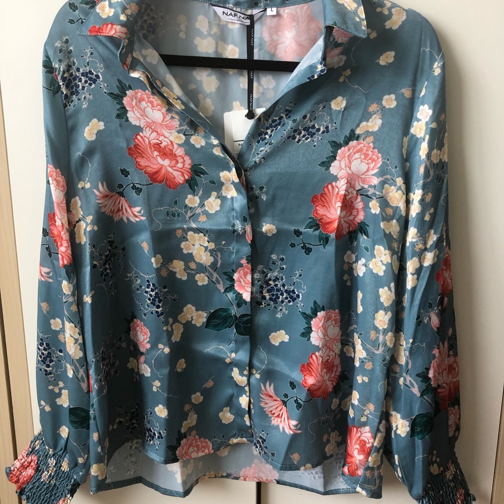 Naf Naf Paris floral blouse